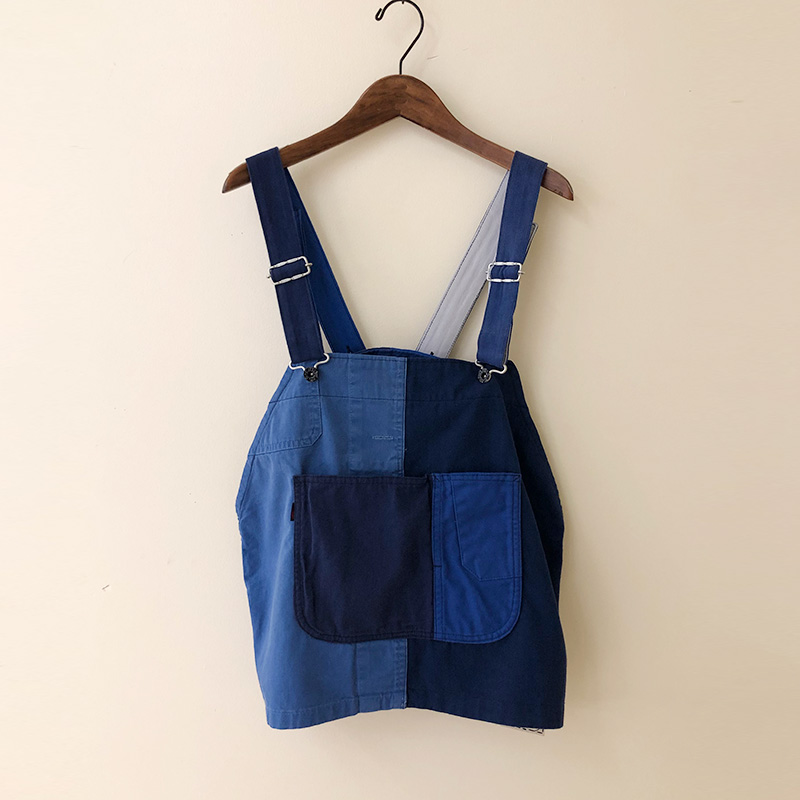 ティグルブロカンテ Re.EURO ワーク Mix ビブベスト unisex Navy Mix Fサイズ