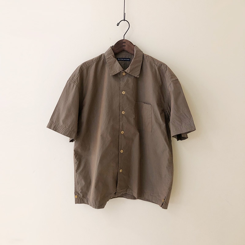 ティグルブロカンテ オーガニック玉虫 ベニスビーチ S/S シャツ unisex Beige