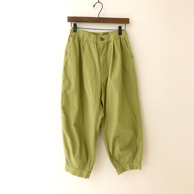再入荷 ティグルブロカンテ コードストライプ サムライパンツ unisex YellowGreen