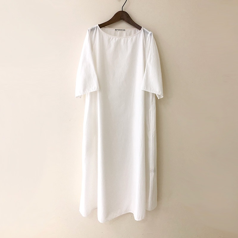 ティグルブロカンテ ブロードフレア S/S ワンピース White