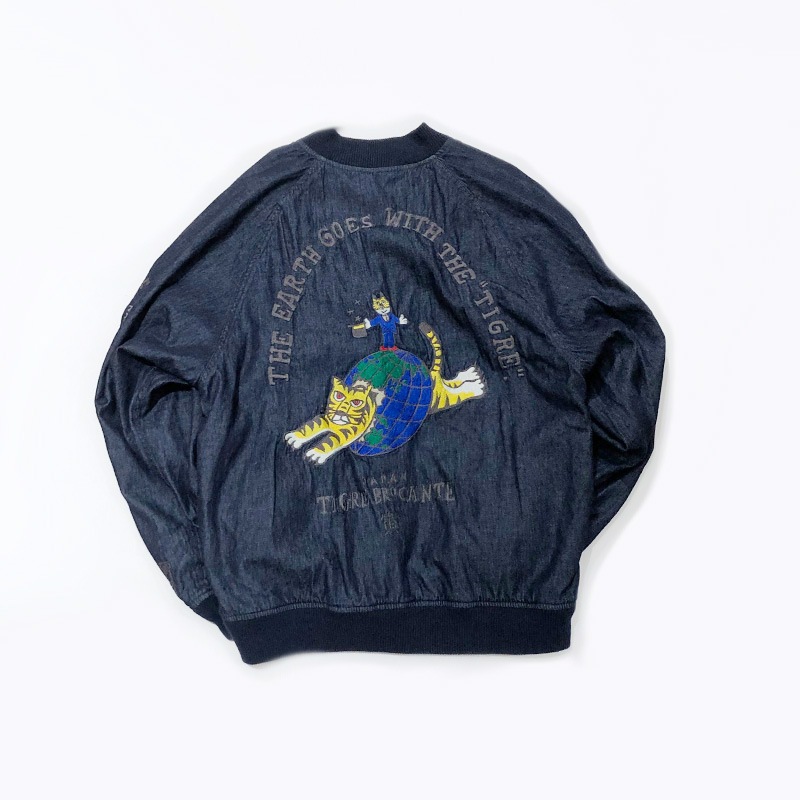 ティグルブロカンテ 6ozデニム Circus Tigre 刺繍 スカジャン unisex Indigo