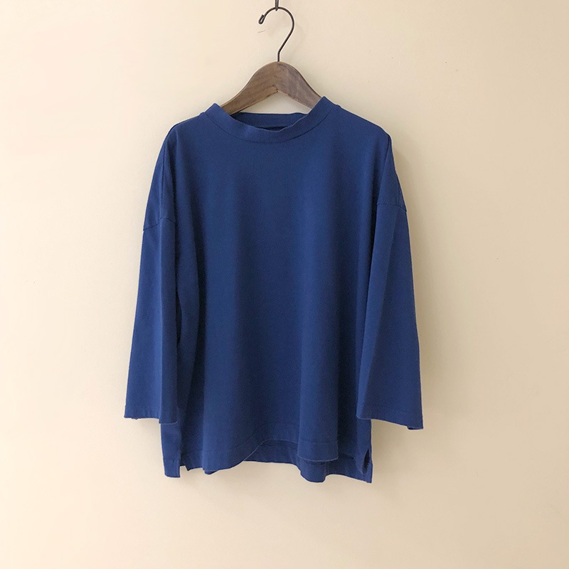 ティグルブロカンテ フェザー天竺 ヤッコ T unisex  Royal Blue