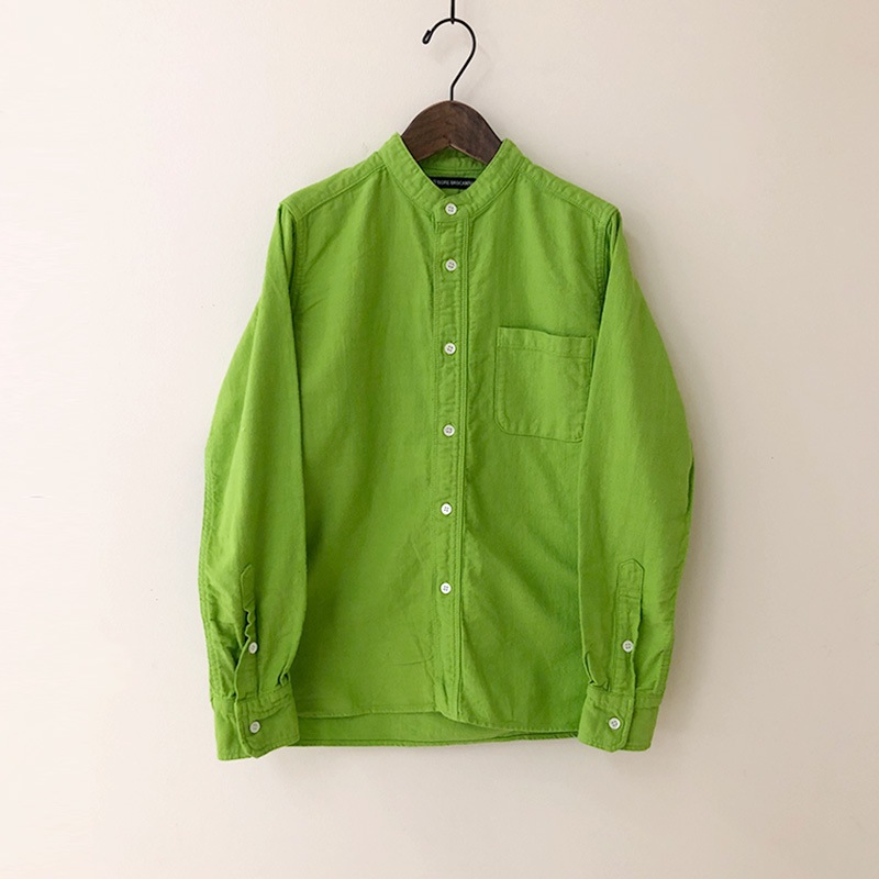 ティグルブロカンテ ヴィンテージオックス スタンドカラーシャツLime