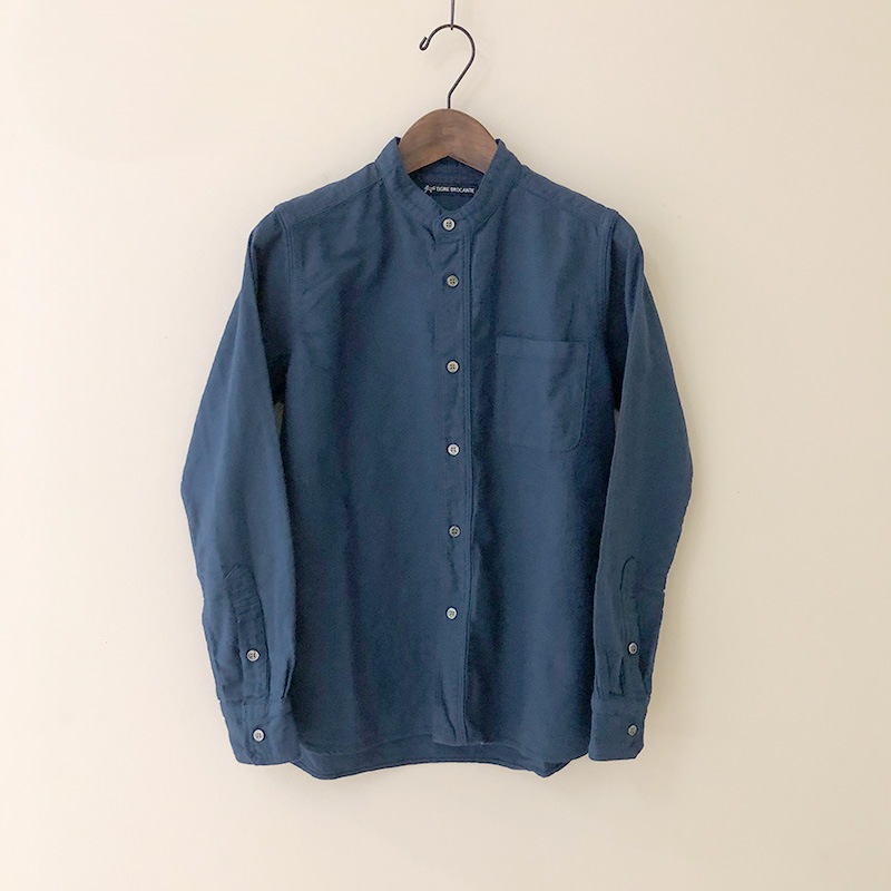 ティグルブロカンテ ヴィンテージオックス スタンドカラーシャツ Dark Blue