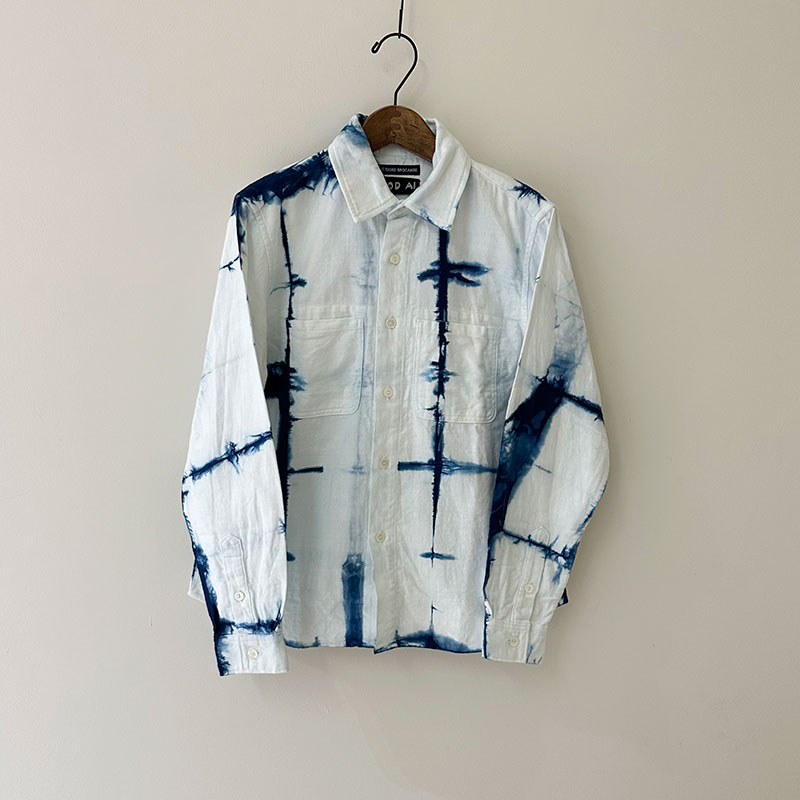 ティグルブロカンテ スクエア板締め Rail ワークシャツ unisex Indigo