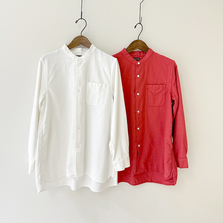 ティグルブロカンテ Vintageオックス スタンドカラーロングシャツ