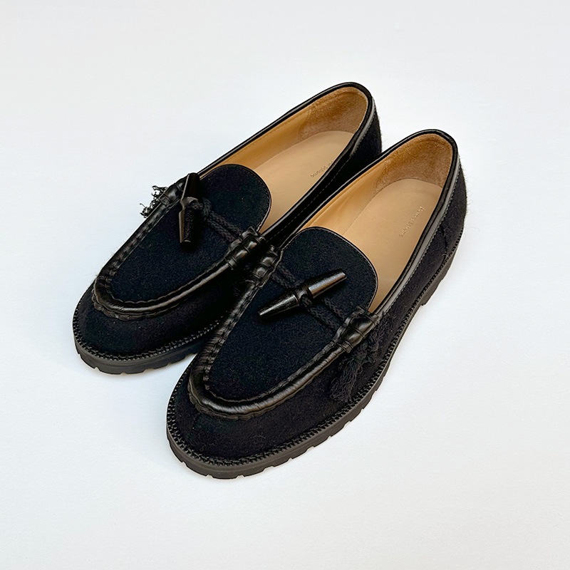 エンダースキーマ　duffle moccasins　black