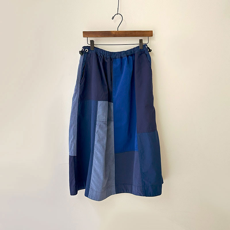 ティグルブロカンテ Re.EUROワークMix ドリズラーギャザースカート Navy Mix