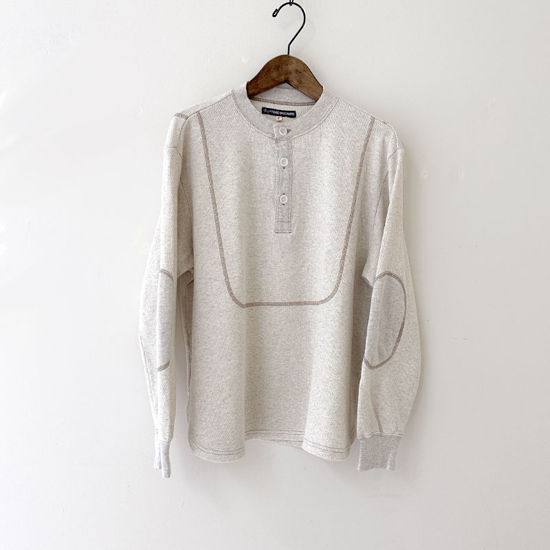 ティグルブロカンテ ハニカムワッフル 3シームヘンリーネックL/ST unisex Oatmeal