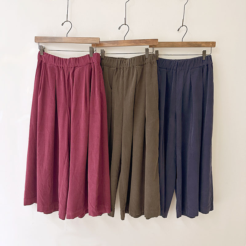 ティグルブロカンテ 東炊きシャツコール ビックタックキュロット