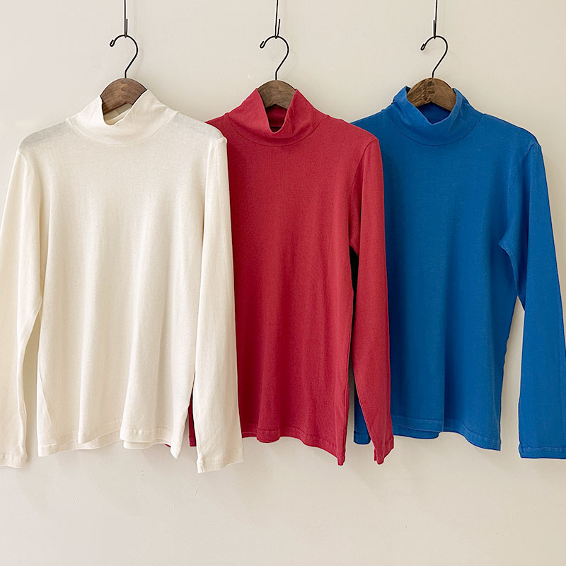 ティグルブロカンテ コットンニット天竺 レディースタートルネック L/ST