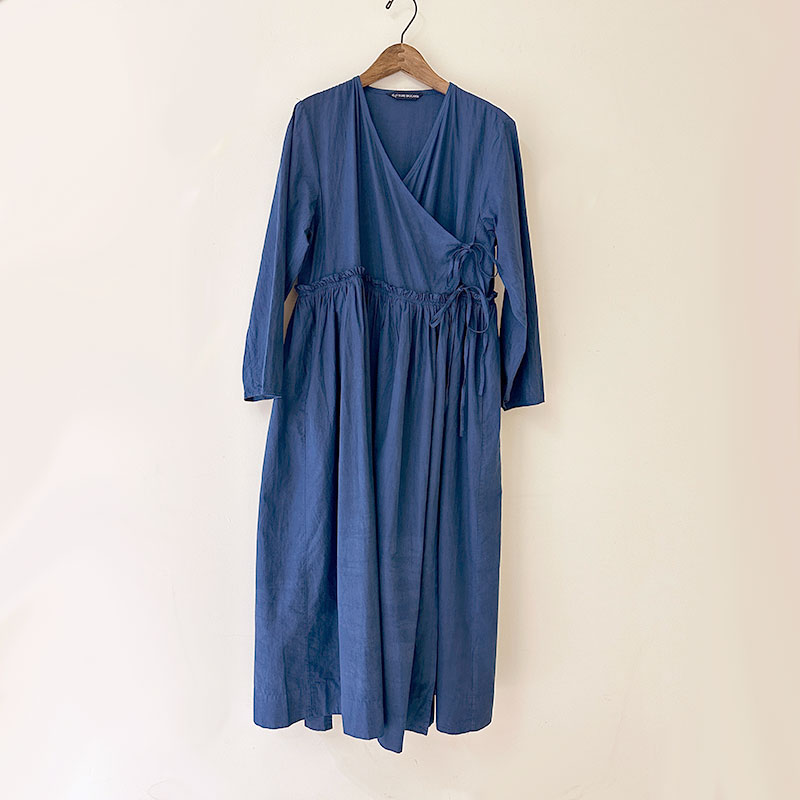 ティグルブロカンテ 100/-ブロード リボンtie ガウンワンピース AI