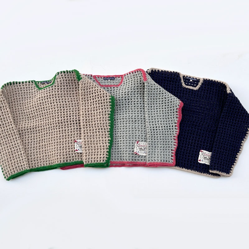 ティグルブロカンテ ネットワークニット ベニスセーター unisex