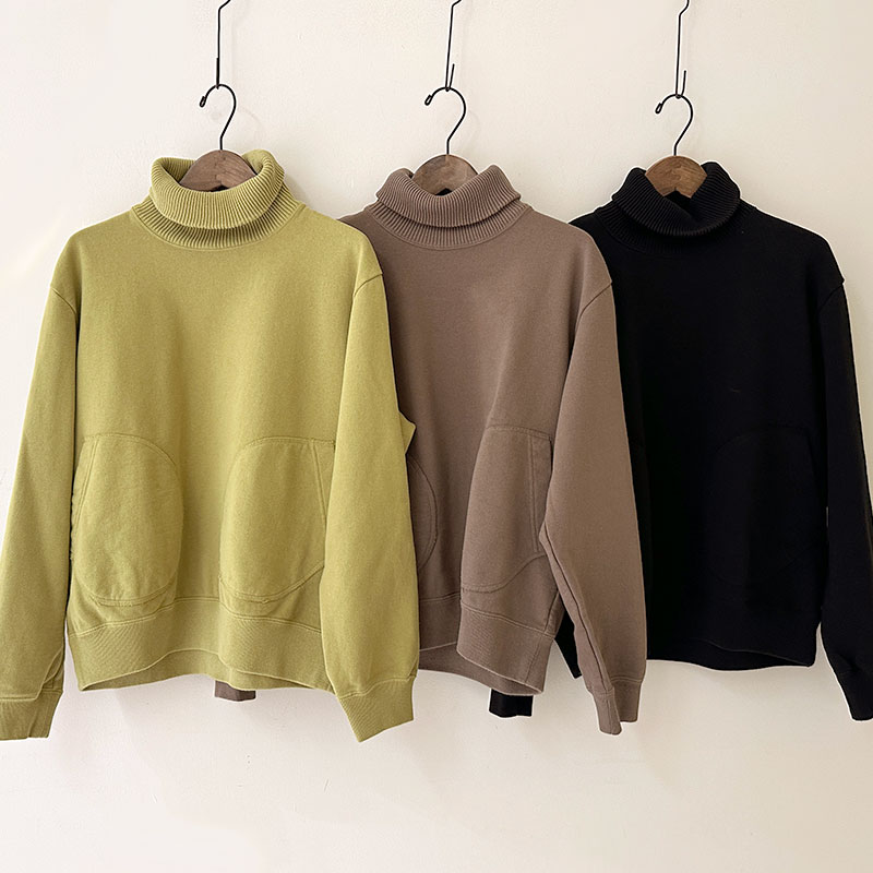 ティグルブロカンテ BD裏毛 Wリブタートルスウェット unisex