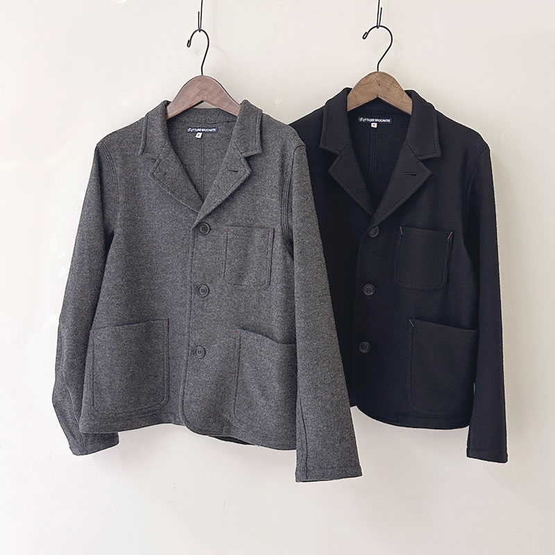 ティグルブロカンテ ウールニット ワークテーラードジャケット unisex