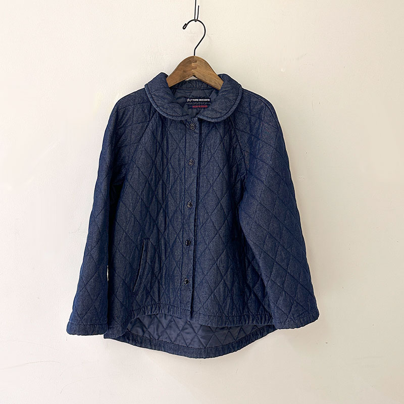 ティグルブロカンテ 7オンスデニムキルトショールカラーラグラン