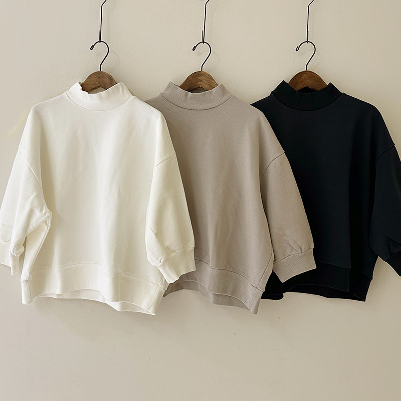 ティグルブロカンテ MIGEN裏毛 ワイドスクエア7分袖T