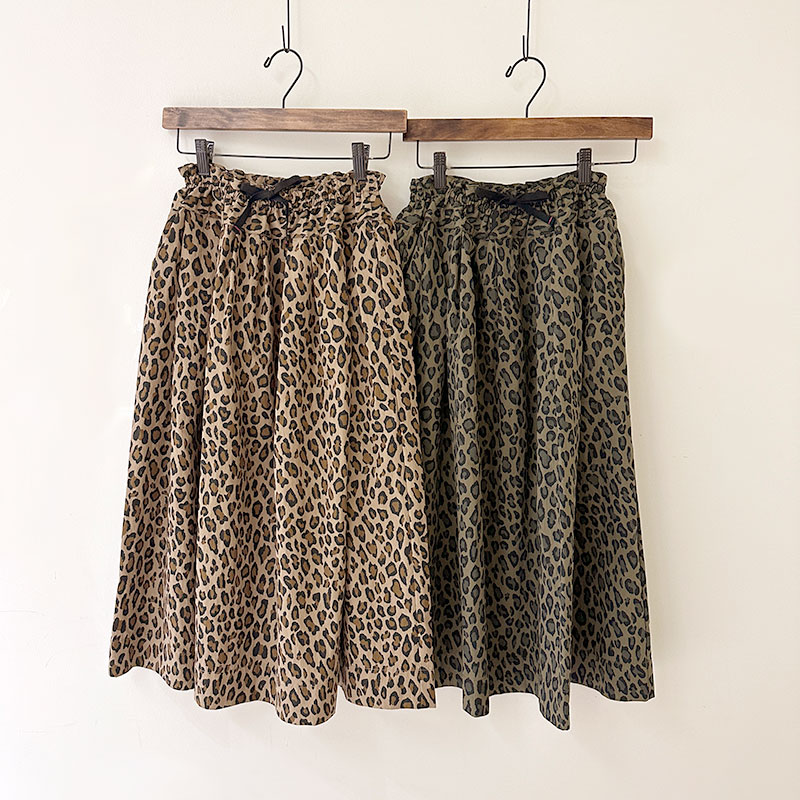 ティグルブロカンテ C/N レオパード ポケットフィセルロングスカート　