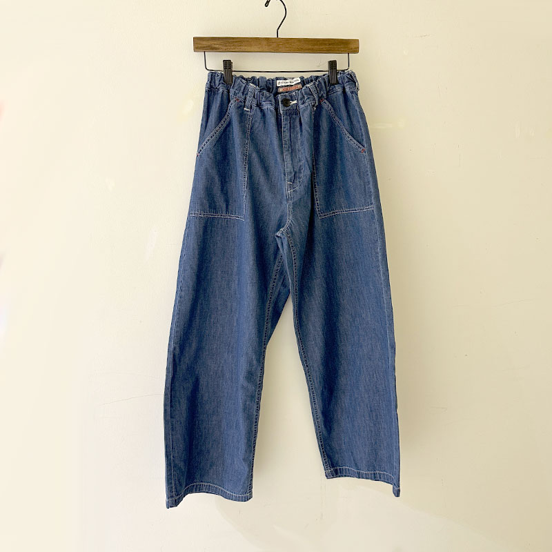 ティグルブロカンテ 6ozデニム サルクパンツ unisex Fade