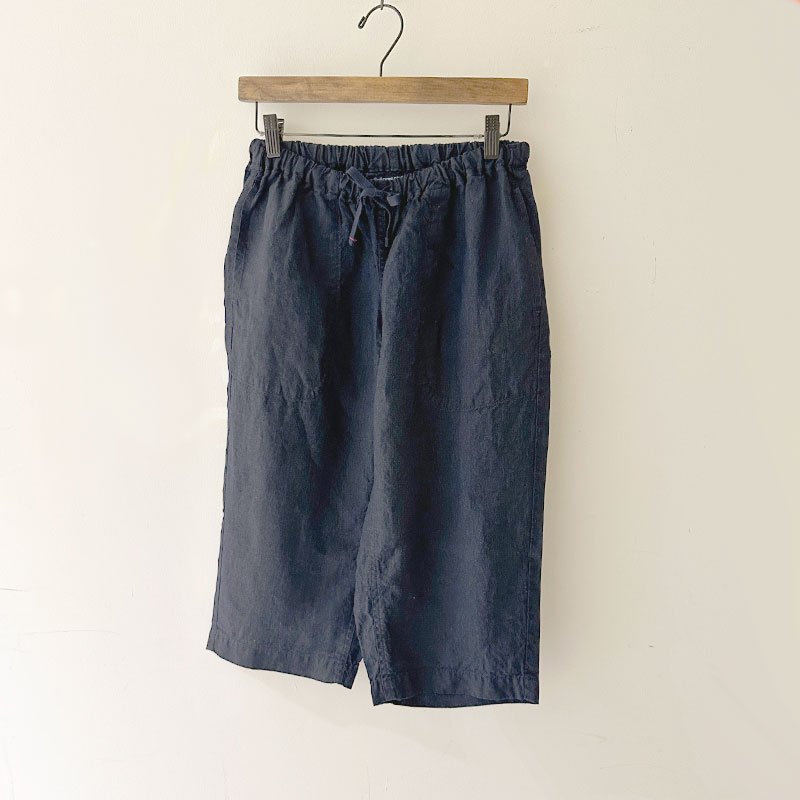 ティグルブロカンテ Indigoリネンシャンブレー タゴサクショートパンツ unisex