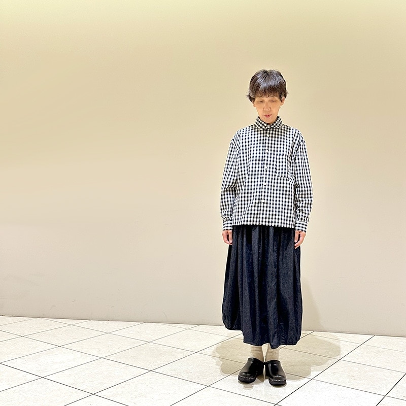 ティグルブロカンテ　6oz デニムバレル ロングスカート