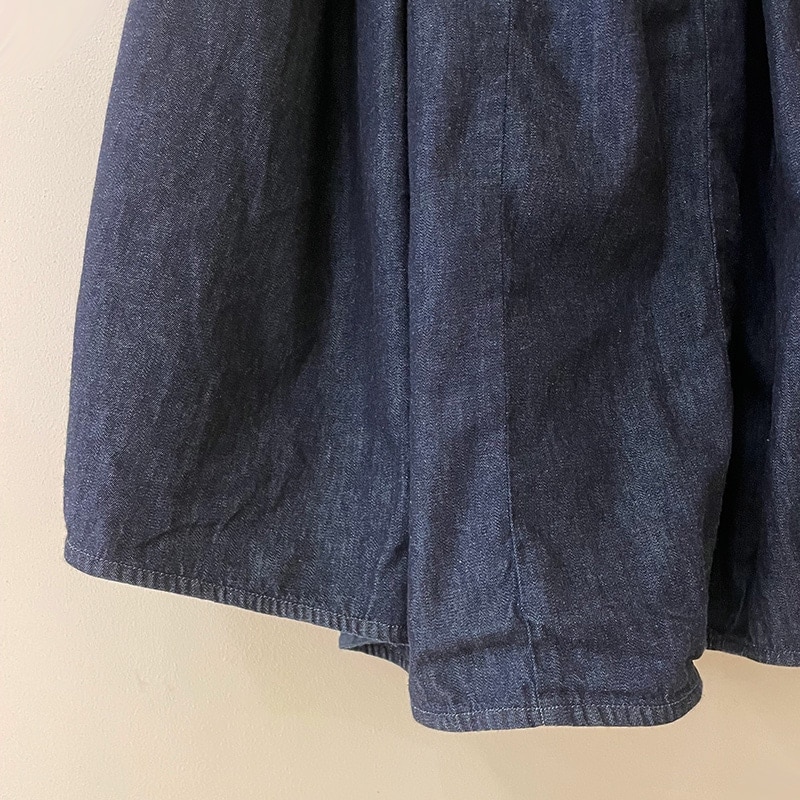 ティグルブロカンテ　6oz デニムバレル ロングスカート