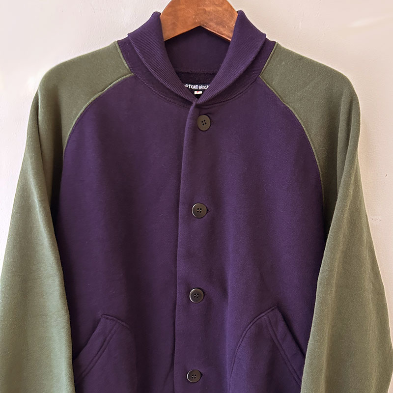 ティグルブロカンテ 30/7裏毛 ベースボールジャケット unisex
