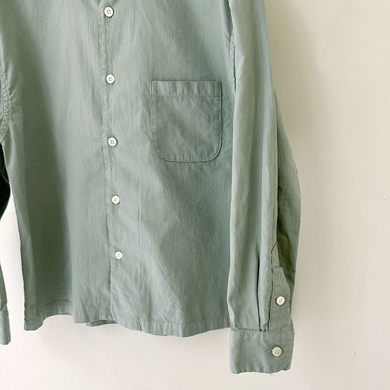 ティグルブロカンテ オーガニックツイル ラウンドカラーベニスビーチシャツ unisex