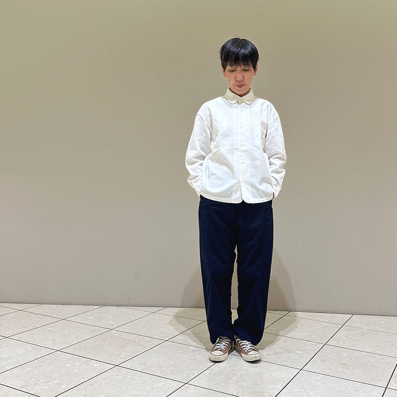 ティグルブロカンテ オーガニックツイル ラウンドカラーベニスビーチシャツ unisex