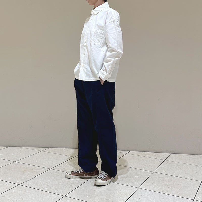 ティグルブロカンテ オーガニックツイル ラウンドカラーベニスビーチシャツ unisex