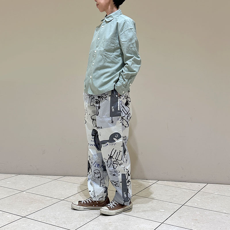 ティグルブロカンテ オーガニックツイル ラウンドカラーベニスビーチシャツ unisex