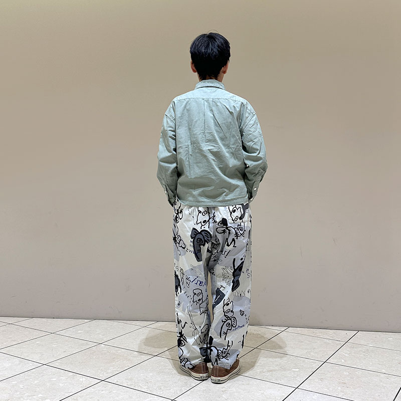 ティグルブロカンテ オーガニックツイル ラウンドカラーベニスビーチシャツ unisex