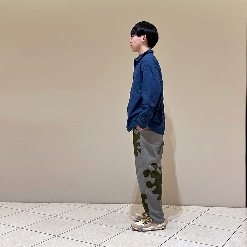 ティグルブロカンテ オーガニックツイル ラウンドカラーベニスビーチシャツ unisex