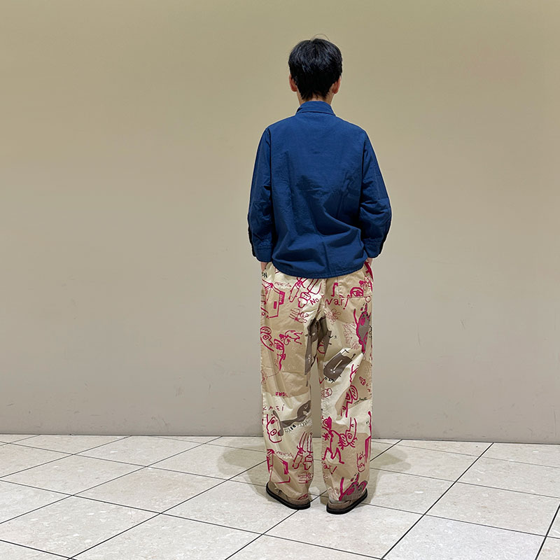 ティグルブロカンテ オーガニックツイル ラウンドカラーベニスビーチシャツ unisex