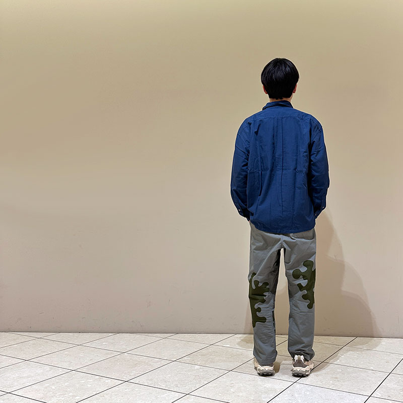 ティグルブロカンテ オーガニックツイル ラウンドカラーベニスビーチシャツ unisex