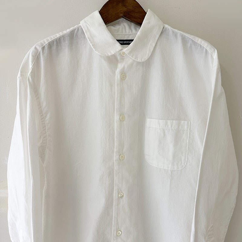 ティグルブロカンテ オーガニックツイル ラウンドカラーベニスビーチシャツ unisex