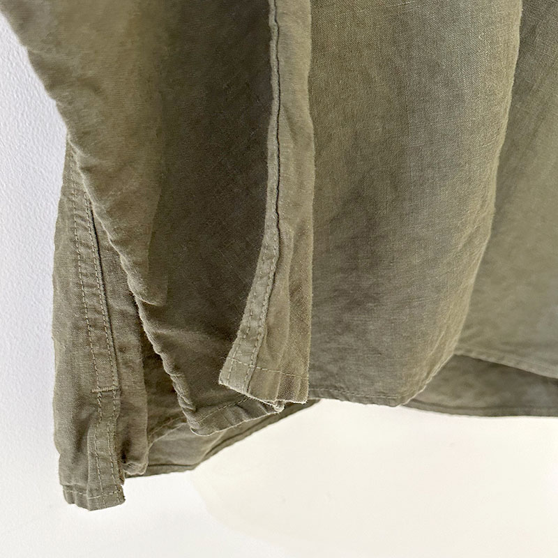 ティグルブロカンテ 40リネン Vネックストールマンシャツ unisex