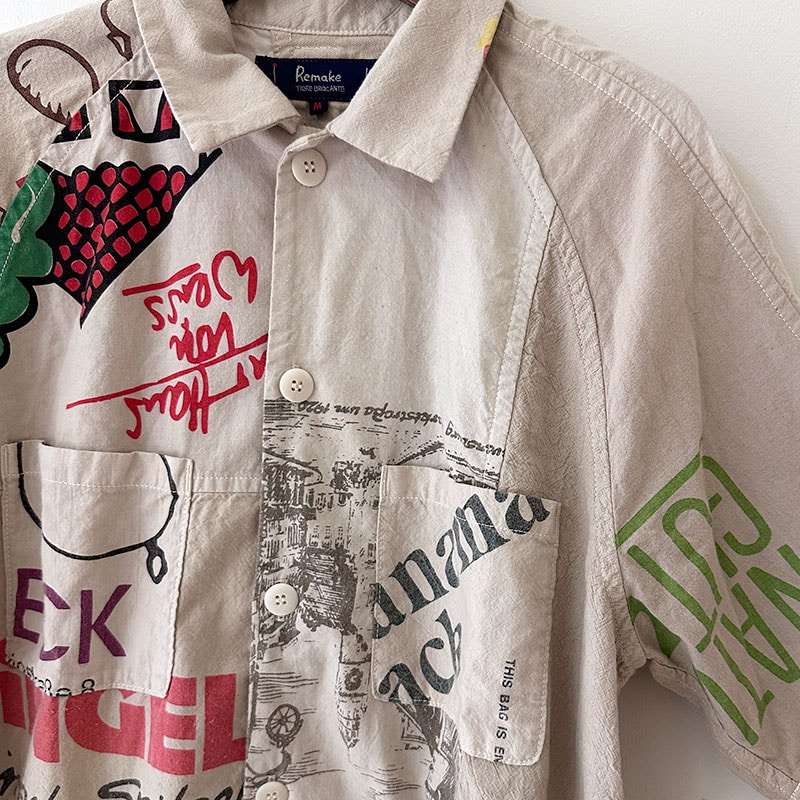 ティグルブロカンテ プリントトートMIX ベニスラグランS/Sシャツ unisex