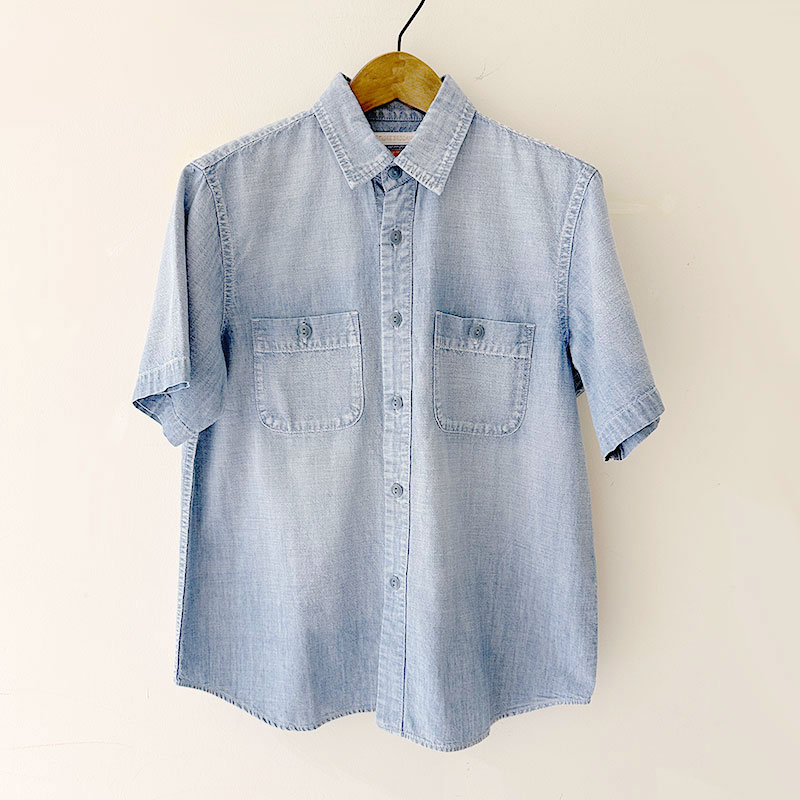 ティグルブロカンテ 4.5ozシャンブレー レギュラーワークS/Sシャツ unisex Hand Fade
