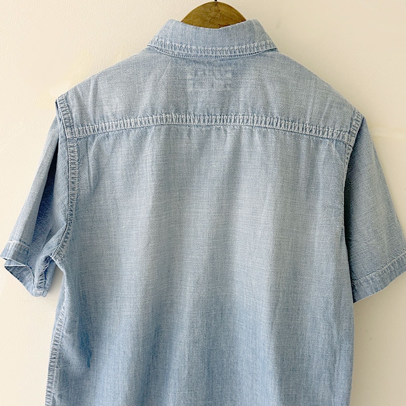 ティグルブロカンテ 4.5ozシャンブレー レギュラーワークS/Sシャツ unisex Hand Fade