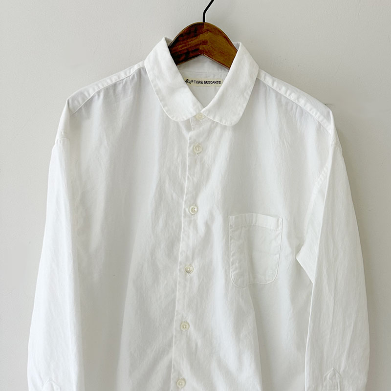 ティグルブロカンテ オーガニックツイル ラウンドカラーベニスビーチシャツ unisex