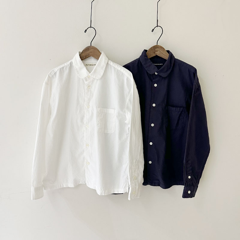 ティグルブロカンテ オーガニックツイル ラウンドカラーベニスビーチシャツ unisex