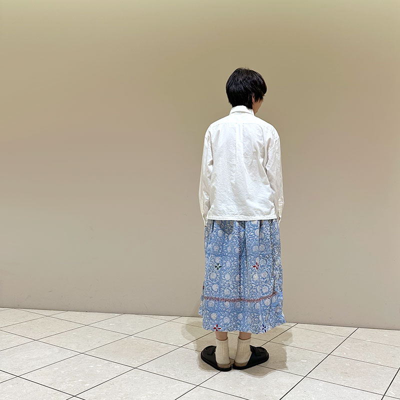 ティグルブロカンテ オーガニックツイル ラウンドカラーベニスビーチシャツ unisex