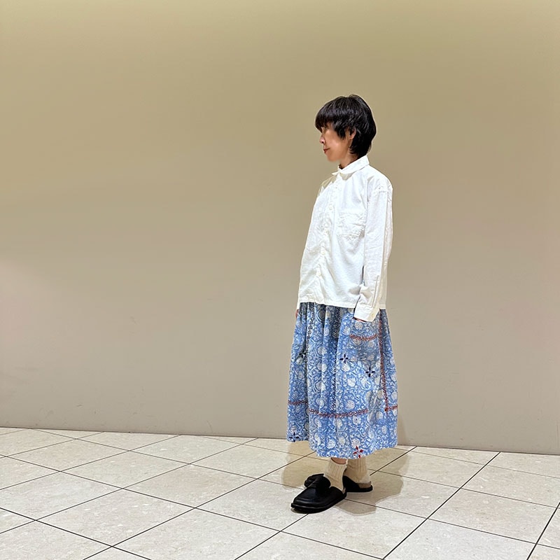 ティグルブロカンテ オーガニックツイル ラウンドカラーベニスビーチシャツ unisex