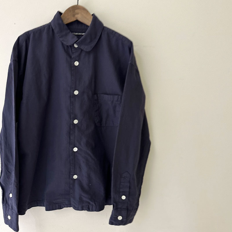 ティグルブロカンテ オーガニックツイル ラウンドカラーベニスビーチシャツ unisex