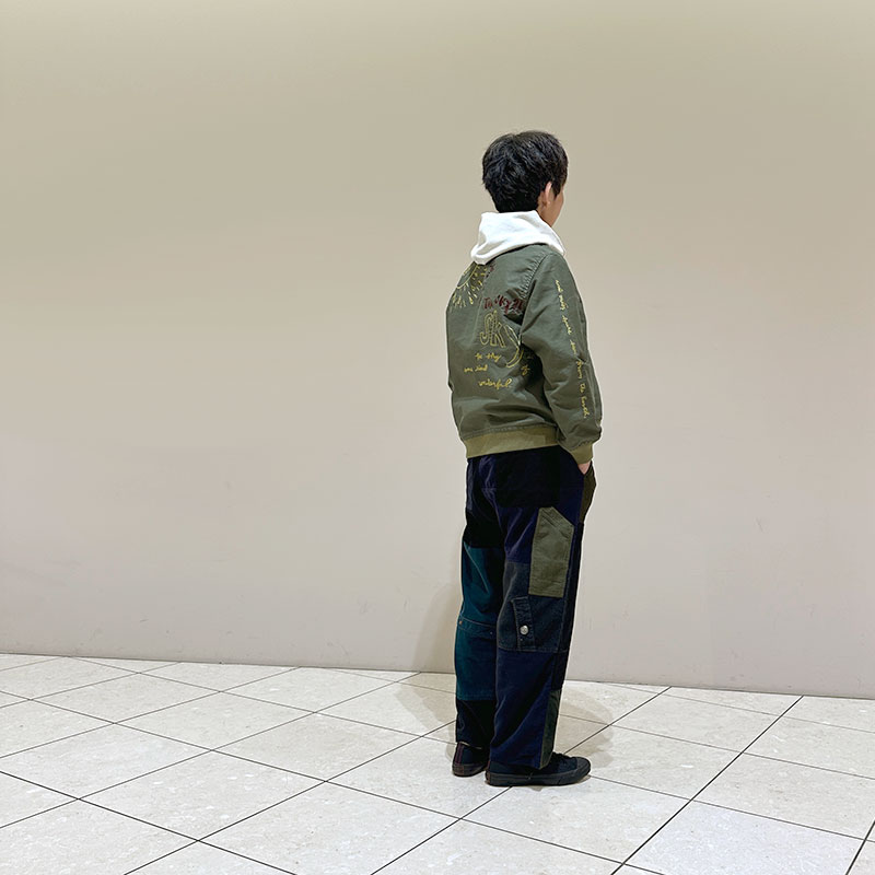 ティグルブロカンテ SKY刺繍 アーミーリブジャケット unisex Khaki