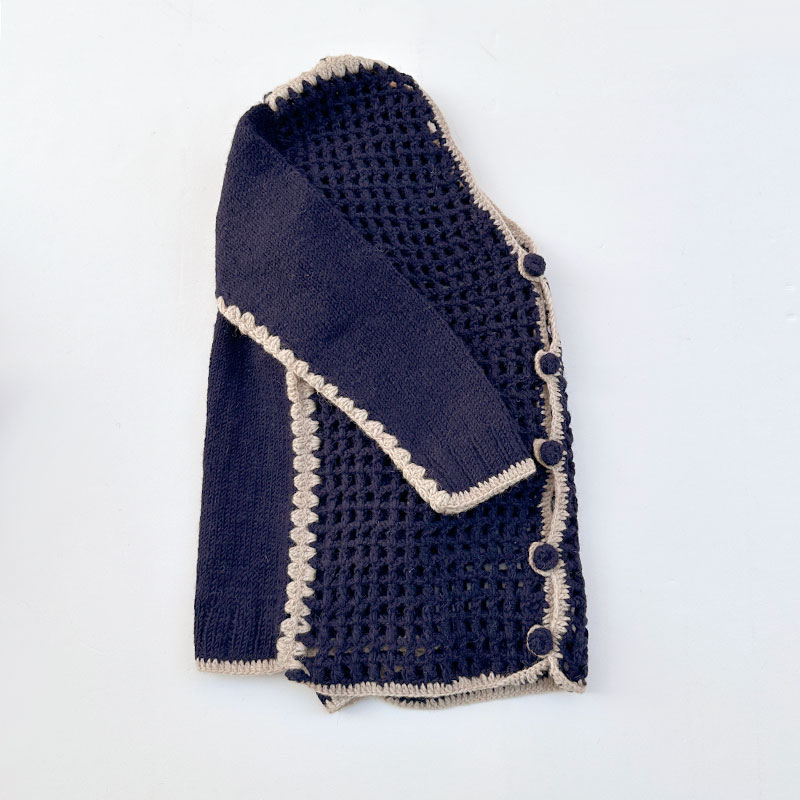 ティグルブロカンテ ネットワークニット カーディガン unisex