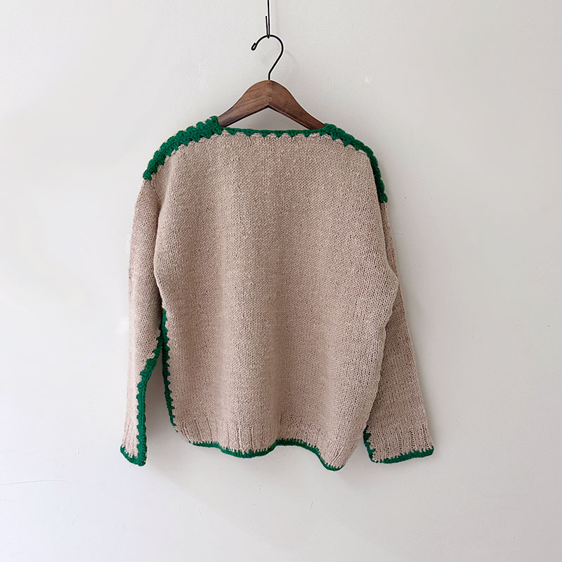 ティグルブロカンテ ネットワークニット カーディガン unisex