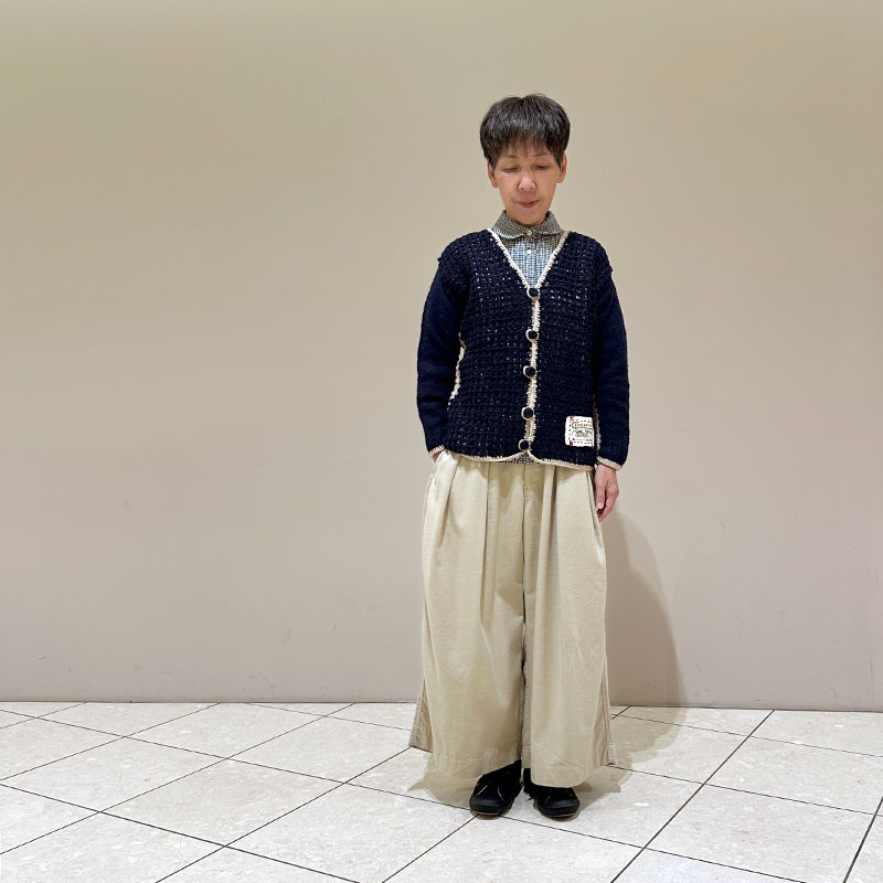 ティグルブロカンテ ネットワークニット カーディガン unisex