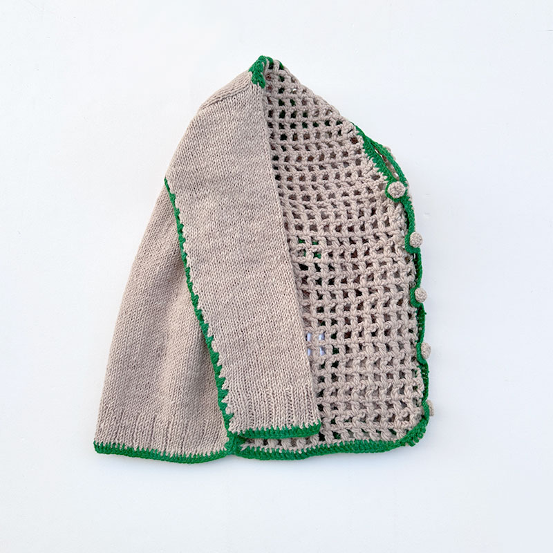 ティグルブロカンテ ネットワークニット カーディガン unisex